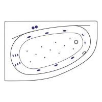 Товар: Акриловая ванна Excellent Kameleon 170x110 L WAEX.KML17.ULTRA.BR с гидромассажем - фото 9 Акриловая ванна Excellent Kameleon 170x110 L WAEX.KML17.ULTRA.BR с гидромассажем — фото 9, Ванны