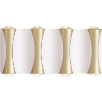 Настенный светильник Crystal Lux CLT 022W4 WH-GO 4000K Белый Золото — фото 1, Светильники