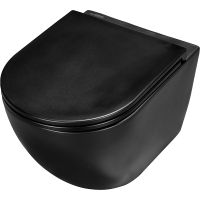 Комплект унитаза WellWant Aura WWU01122B с инсталляцией Cersanit Black 35 S-IN-BLACK-Cg-w с сиденьем Микролифт и клавишей смыва Хром — фото 5, Комплекты унитаз + инсталляция