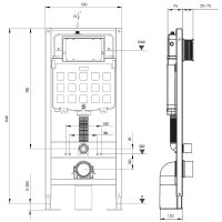 Инсталляция Triton-Pro EVO815N Щ0000065108 для унитаза без клавиши смыва — фото 5, Инсталляции для унитазов