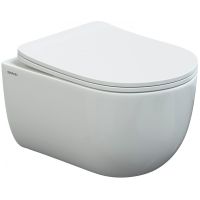 Комплект унитаза Berges Ventas Rimless с инсталляцией Novum 043344 с сиденьем Микролифт и Черной SoftTouch клавишей смыва — фото 2, Унитазы