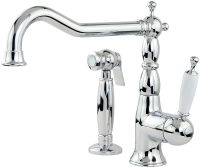 Смеситель для кухни Migliore Cucina Oxford 25796 Хром Белый — фото 2, Смесители