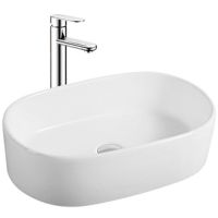 Раковина-чаша WellWant 56 WWRE1141W Белая — фото 1, Раковины накладные