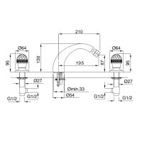 Товар: Смеситель для биде Migliore Axo 18475 Бронза - фото 3 Смеситель для биде Migliore Axo 18475 Бронза — фото 3, Смесители