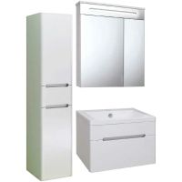 Тумба под раковину Runo Парма 60 00000001138 подвесная Белая — фото 5, Тумбы под раковину