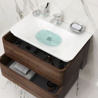 Тумба под раковину AM.PM Sensation 80 M30FHX0802NF подвесная Орех — фото 2, Тумбы под раковину