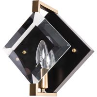 Настенный светильник Divinare Elliot 7304/04 AP-1 Прозрачный Черный — фото 1, Бра