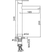 Смеситель для раковины Frap H801 F10801-2 Сатин — фото 9, Смесители