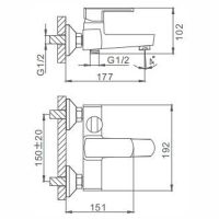 Товар: Смеситель для ванны Frap H73 F3273 Хром - фото 15 Смеситель для ванны Frap H73 F3273 Хром — фото 15, Смеситель для ванны