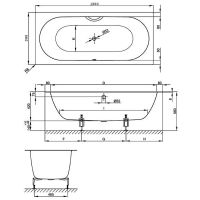 Товар: Стальная ванна Bette Starlet Spirit 180x80 1634-000 PLUS с шумоизоляцией и антигрязевым покрытием - фото 3 Стальная ванна Bette Starlet Spirit 180x80 1634-000 PLUS с шумоизоляцией и антигрязевым покрытием — фото 3, Ванны