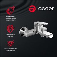 Товар: Душевая система Agger Glorious Хром арт-A1293500 - фото 4 Душевая система Agger Glorious Хром арт-A1293500 — фото 4, Душевые стойки