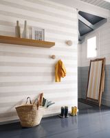 Обои Casadeco Rivage 84031335 Винил на флизелине (0,53*10,05) Бежевый/Белый, Полоса — фото 2, Обои для стен