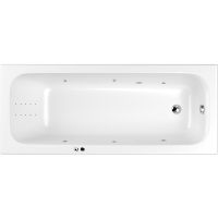 Акриловая ванна Whitecross Vibe 180x75 0105.180075.100.LINENANO.CR с гидромассажем — фото 1, Ванны