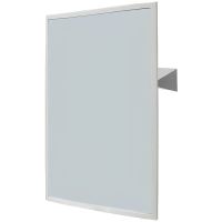 Зеркало Nofer 60 08024.S Матовая нержавеющая сталь — фото 1, Зеркала в ванную комнату