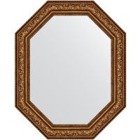 Зеркало Evoform Polygon 100х80 BY 7260 в багетной раме - Виньетка состаренная бронза 109 мм — фото 1, Мебель для ванной