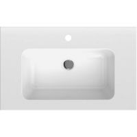 Тумба с раковиной Sanflor Чикаго 75 С16781 подвесная Дуб крафт белый — фото 5, Тумбы с раковиной