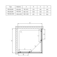 Товар: Душевой уголок Vincea Alpha 90x90 VSS-3AL900CL профиль Хром стекло прозрачное - фото 11 Душевой уголок Vincea Alpha 90x90 VSS-3AL900CL профиль Хром стекло прозрачное — фото 11, Квадратные душевые уголки