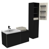 Товар: Шкаф-пенал Geberit Acanto 500.619.JK.2 Темно-серый - фото 4 Шкаф-пенал Geberit Acanto 500.619.JK.2 Темно-серый — фото 4, Мебель для ванной