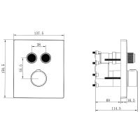 Товар: Душевая система Vincea Inspire VSFW-3I21MT3CH с термостатом Хром - фото 20 Душевая система Vincea Inspire VSFW-3I21MT3CH с термостатом Хром — фото 20, Встраиваемые душевые комплекты