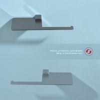 Держатель туалетной бумаги Raglo R301.03.09 с полкой Графит — фото 5, Держатели туалетной бумаги