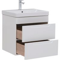 Тумба под раковину Aquanet София 60 288905 подвесная Белый глянец — фото 2, Мебель для ванной