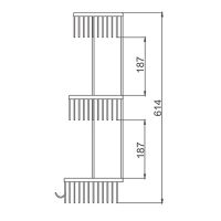 Полка корзина Frap F351-26 угловая Черная матовая — фото 3, Полки для ванной и душа