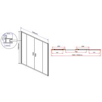 Товар: Душевая дверь Vincea Garda 200 VDS-1G2200CL профиль Хром стекло прозрачное - фото 8 Душевая дверь Vincea Garda 200 VDS-1G2200CL профиль Хром стекло прозрачное — фото 8, Душевые двери в нишу