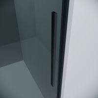 Душевая стенка Grossman Galaxy 90 200.K33.01.90.21.10 профиль Черный матовый стекло тонированное — фото 5, Боковые стенки