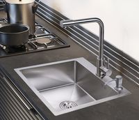 Кухонная мойка Ростовская Мануфактура Сантехники 50 MR-5050 Нержавеющая сталь — фото 3, Кухонные мойки