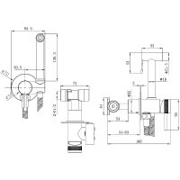 Гигиенический душ со смесителем Allen Brau Priority 5.31A29-31 Черный матовый — фото 14, Гигиенические души
