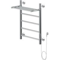 Электрический полотенцесушитель Aquanet Mauro 60х50 R 282006 с полкой Хром — фото 1, Электрические полотенцесушители