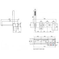 Смеситель для ванны Cezares Unika UNIKA-VDM2-02 Бронза — фото 2, Смеситель для ванны