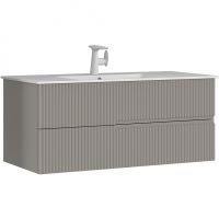 Тумба с раковиной Orka Moonlight 120 5001508 подвесная Бежевая матовая — фото 1, Тумбы с раковиной