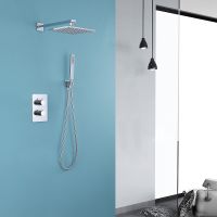 Товар: Душевая система Abber Insel AF8051 с термостатом Хром - фото 2 Душевая система Abber Insel AF8051 с термостатом Хром — фото 2, Встраиваемые душевые комплекты