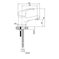 Смеситель для раковины WesnaArt Listok LIS01-210 Хром — фото 3, Смесители для раковины
