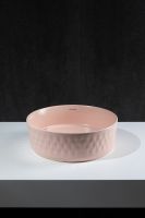 Раковина-чаша Allen Brau Fantasy Romb 36 Розовая арт-4.11033.SM — фото 14, Раковины накладные