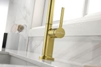 Смеситель для кухни Paulmark Neo Ne214419-SBG Светлое брашированное золото — фото 15, Смесители для кухни