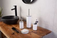 Стакан для зубных щеток Ridder Nena 2158101 Белый — фото 2, Мыльницы