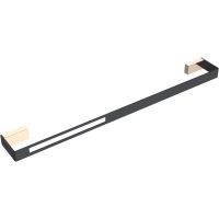 Полотенцедержатель Boheme Q 10942-G-B Черный Золото — фото 1, Полотенцедержатели