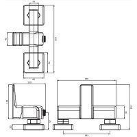 Смеситель для душа Omnires Parma PM7440GR Графит — фото 2, Смесители