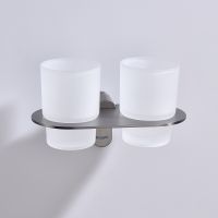 Стакан для зубных щеток Raglo R300.08.09 двойной Графит — фото 7, Мыльницы