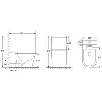 Товар: Унитаз компакт Abber Bequem AC1112TMB Черный матовый с бачком и сиденьем Микролифт - фото 13 Унитаз компакт Abber Bequem AC1112TMB Черный матовый с бачком и сиденьем Микролифт — фото 13, Напольные унитазы