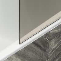 Товар: Шторка на ванну Maybah Glass MGV-250-1ш 300x1400 в широком профиле Белый стекло бронзовое - фото 6 Шторка на ванну Maybah Glass MGV-250-1ш 300x1400 в широком профиле Белый стекло бронзовое — фото 6, Неподвижные шторки для ванной