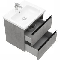 Товар: Тумба под раковину Laparet Electra 60 LE-WCAB-60-123 подвесная Хромикс серебро - фото 2 Тумба под раковину Laparet Electra 60 LE-WCAB-60-123 подвесная Хромикс серебро — фото 2, Мебель для ванной