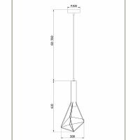 Подвесной светильник Maytoni Loft Spider T021-01-B Черный — фото 5, Подвесные светильники