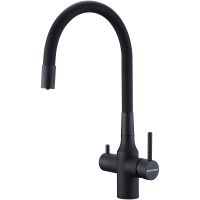 Смеситель для кухни Paulmark Salix Sa213419-401 Антрацит — фото 1, Смесители для кухни