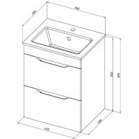 Товар: Тумба под раковину Aquanet Практика 50 330456 подвесная Маренго - фото 13 Тумба под раковину Aquanet Практика 50 330456 подвесная Маренго — фото 13, Тумбы под раковину