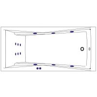 Товар: Акриловая ванна Whitecross Palace 180x80 0104.180080.100.LINE.GL с гидромассажем - фото 7 Акриловая ванна Whitecross Palace 180x80 0104.180080.100.LINE.GL с гидромассажем — фото 7, Ванны