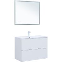 Товар: Тумба под раковину Aquanet Арт 90 313256 подвесная Белая матовая - фото 6 Тумба под раковину Aquanet Арт 90 313256 подвесная Белая матовая — фото 6, Мебель для ванной