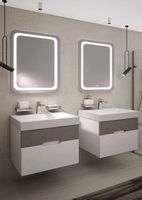 Тумба под раковину Creto Malibu 80 7-1078CapS подвесная Capuchino Soft — фото 4, Тумбы под раковину